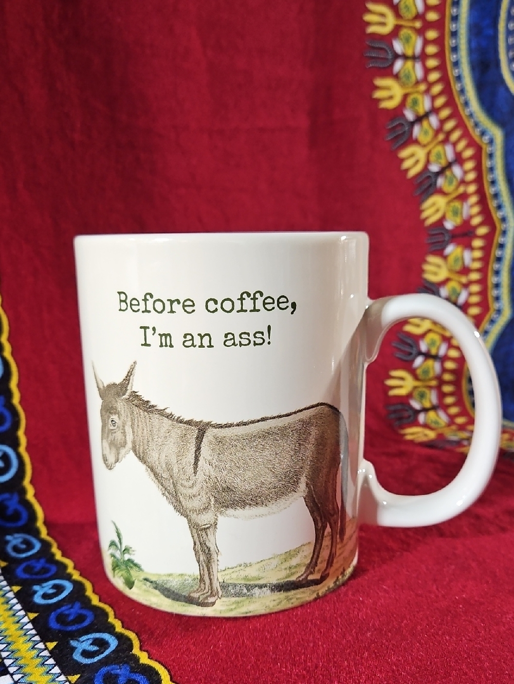Primitives by Kathy "Before Coffee I'm an Ass" Donkey Funny Novelty Mug